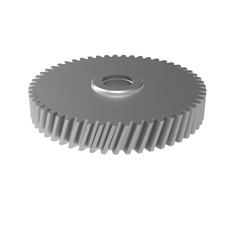 Metal gear Module 1.000, Teeth 53Z, Shape with pin