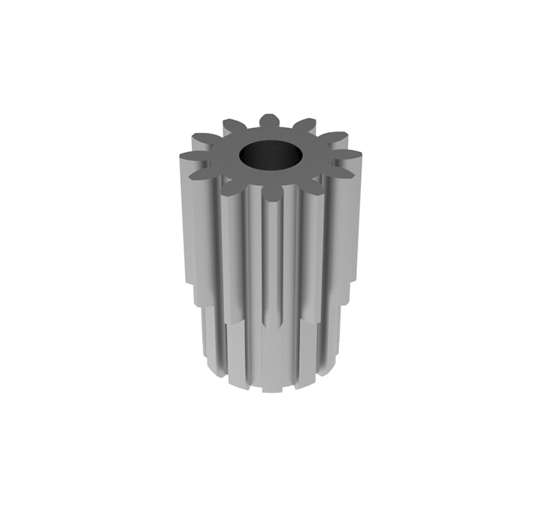 Metal pinion Module 1.250, Teeth 12Z, Shape straight