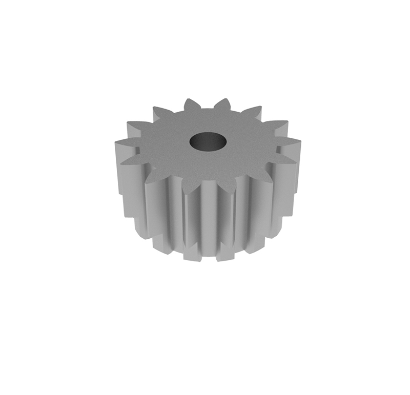 Metal pinion Module 0.750, Teeth 14Z, Shape straight