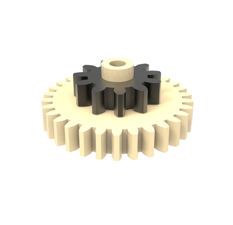 Plastic gear Module 0.750, Teeth 30Z, Shape with pinion