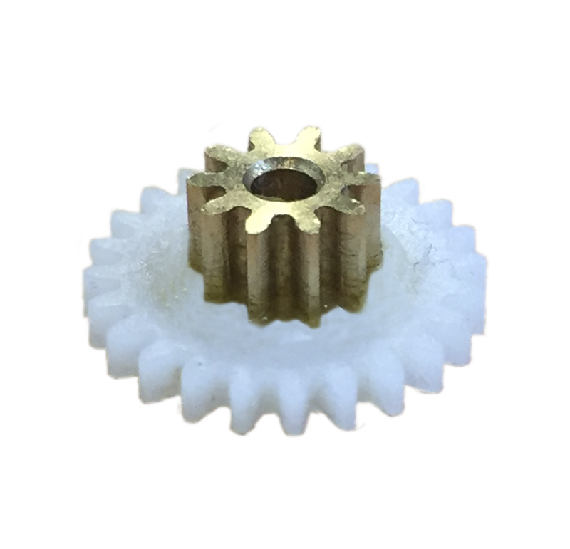 Plastic gear Module 0.750, Teeth 24Z, Shape with pinion