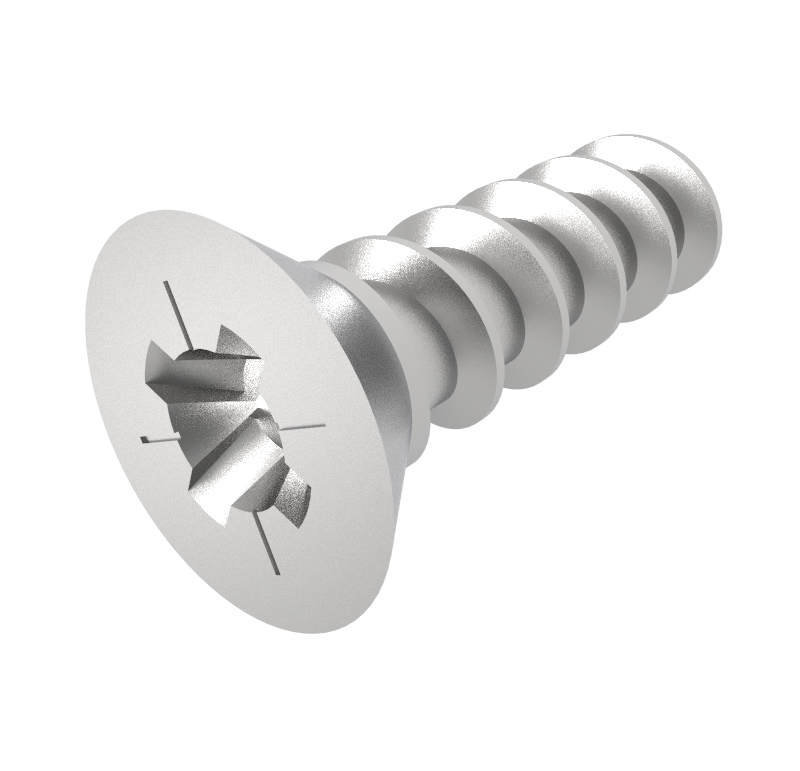Screw D.3'10X10 CL82Z, Type for plastic (Pack of 30)
