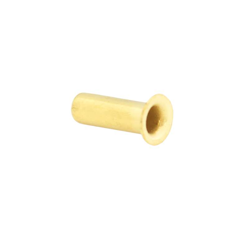 Remache tubular Diametro 3.50mm, Longitud 10.00mm, Material Latón (Pack de 30)